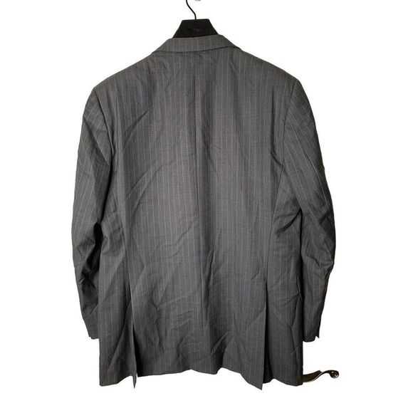 Burberry London wool cashmere blazer suit jacket gray pattern men's size 42L - Picture 2 of 5